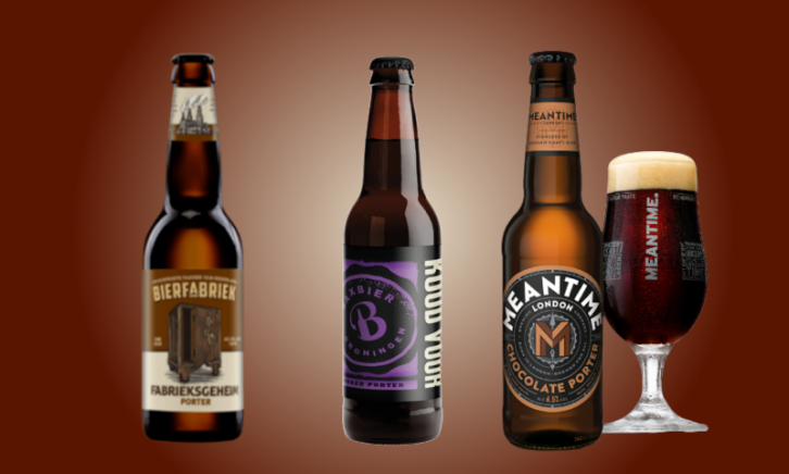 Drie porter bieren